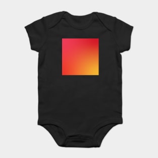 Warm Red Orange and Yellow Gradient Baby Bodysuit